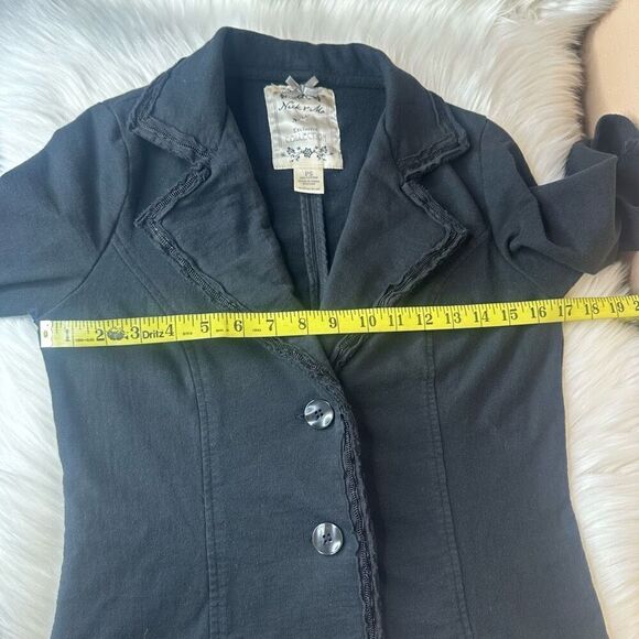 Anthropologie Nick & Mo 3/4 Sleeve Blazer Black Size Small - Picture 5 of 11